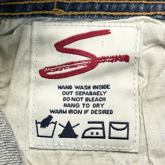 Seven7 Women Flare Jeans Size 25 Low Rise Distressed Boho Festival Y2K Retro - Picture 7 of 12